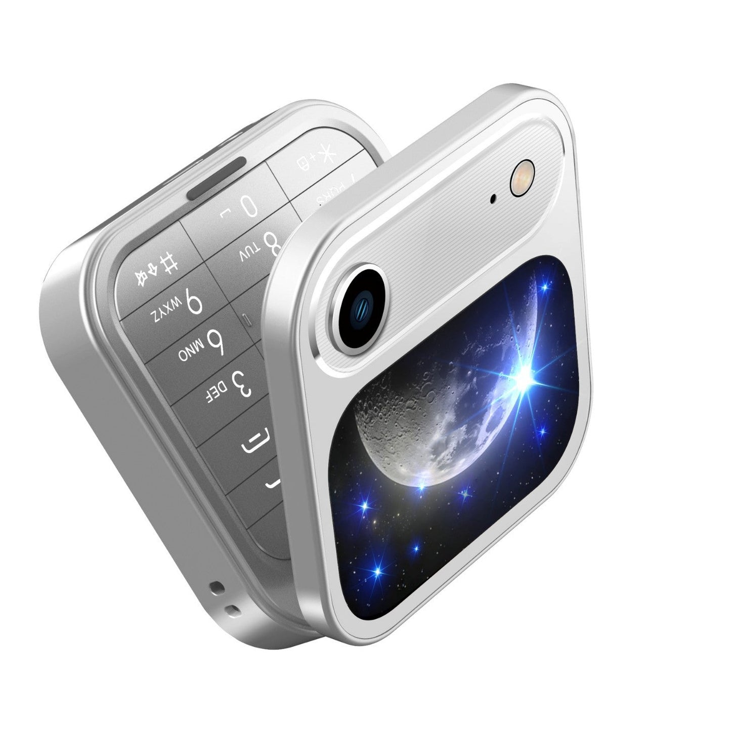New I17 Air Mobile Phone Orange Cross-Border Hot Sale Foreign Language Foldableing Flip Button Backup Mobile Phone Multi-Language
