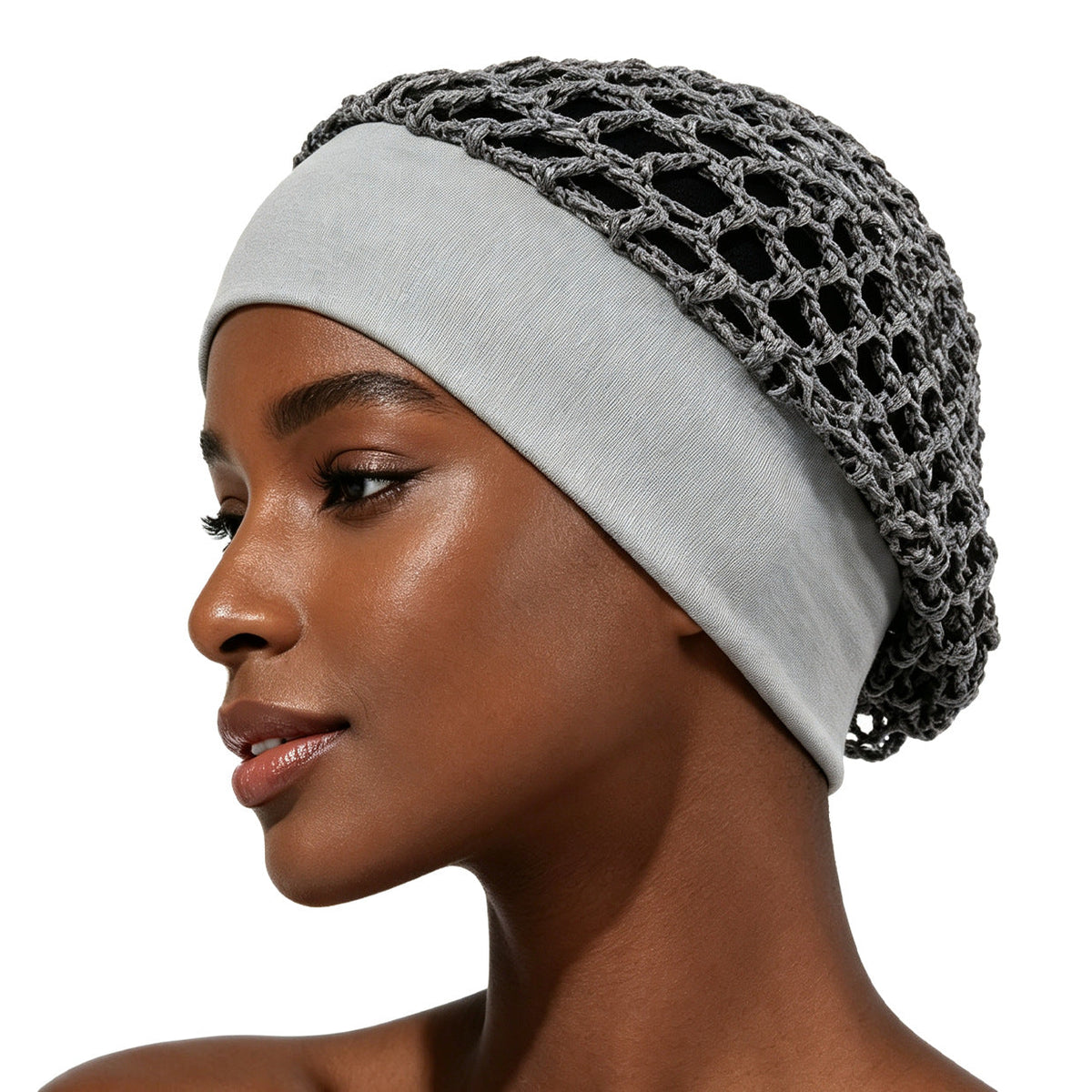 Stretchy Wide-Edge Sleeping Cap , Soft Protection Bonnet for Nighttime Hair Care & Beauty💤