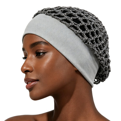 Stretchy Wide-Edge Sleeping Cap , Soft Protection Bonnet for Nighttime Hair Care & Beauty💤