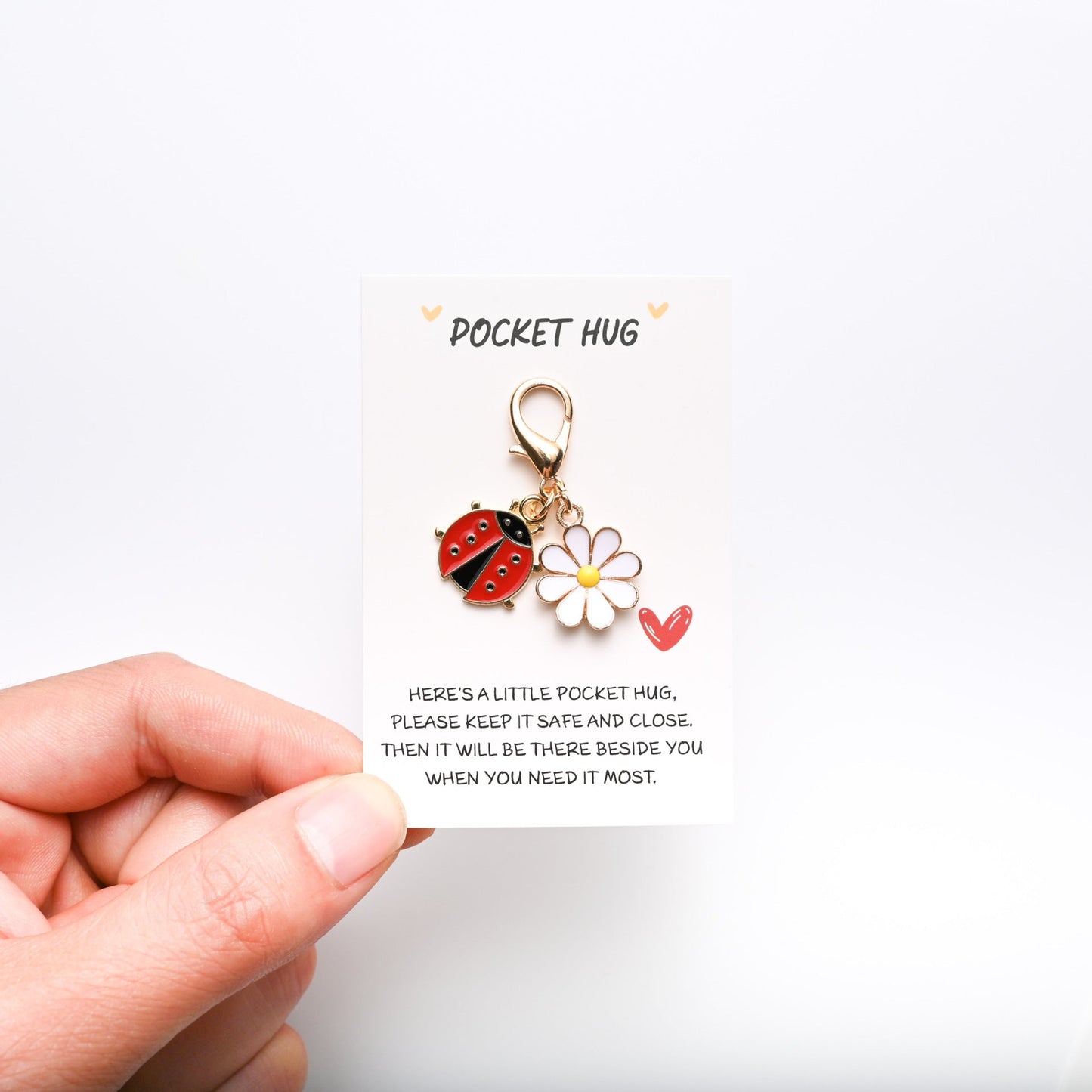✨Crafted by Hand-10 Sets Hug Favors(🦋Butterfly, Ladybird, Flower, Bee)