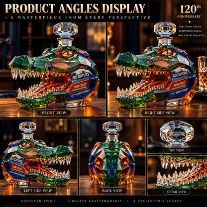 🐊 120th Anniversary Gator Spirit Whiskey Decanter – Collector’s Edition
