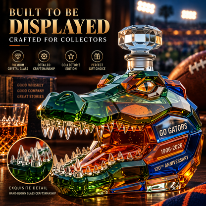 🐊 120th Anniversary Gator Spirit Whiskey Decanter – Collector’s Edition