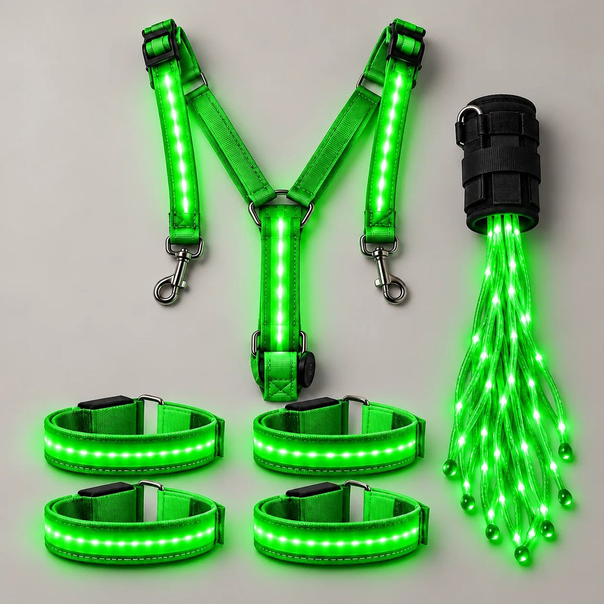 💎Horse LED Night Glow Protection Gear 6-Piece Full Set🐎