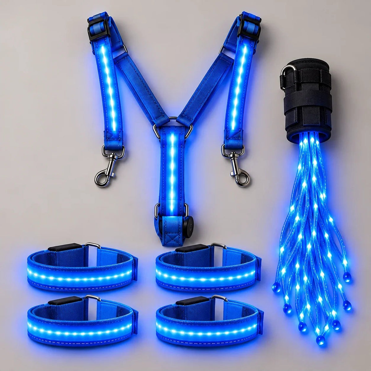 💎Horse LED Night Glow Protection Gear 6-Piece Full Set🐎