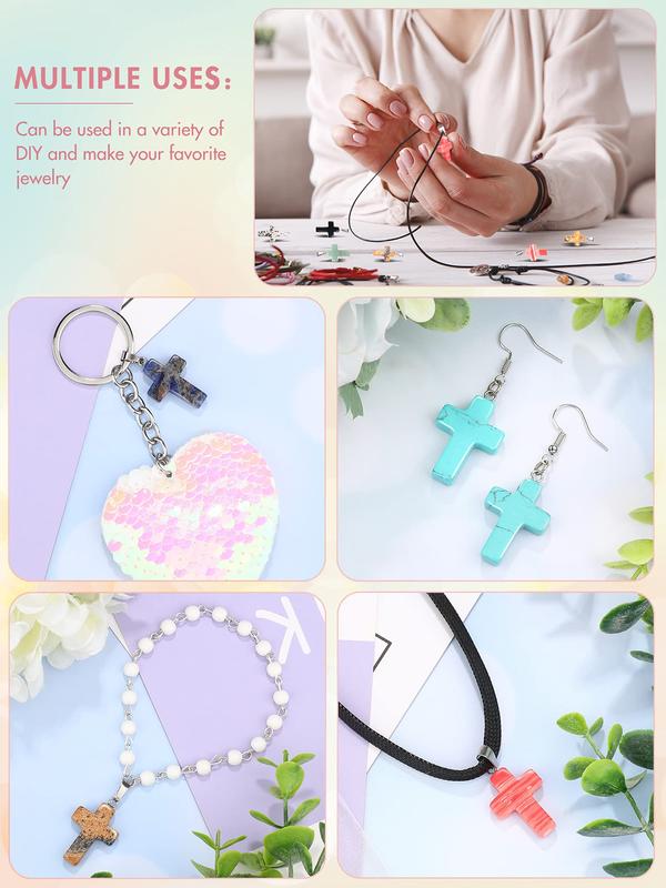 ✨Easter Cross Crystal Stone Natural Crystal Pocket Stone✝️