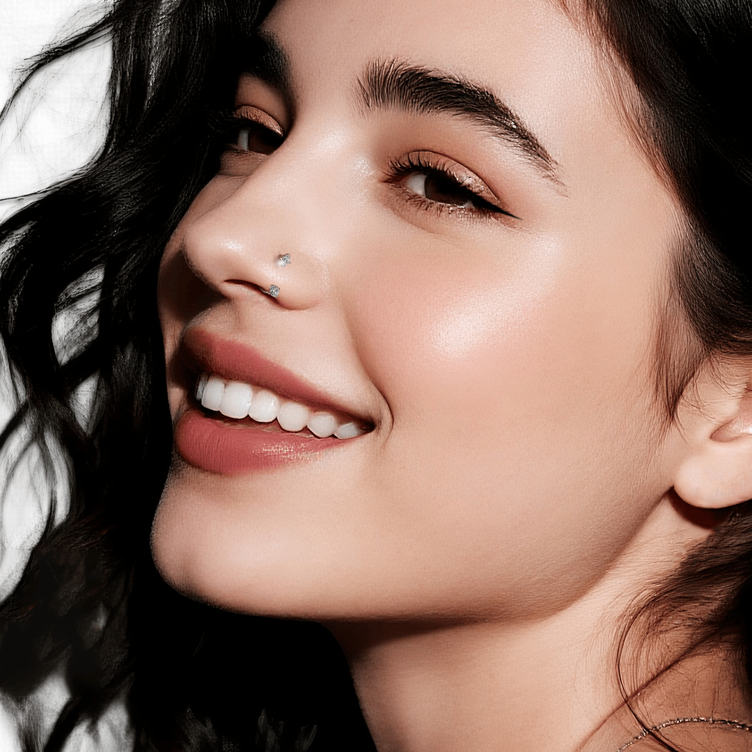 🔥Last Day 50% OFF - Horseshoe Gem Nose Ring – Internally Threaded & Comfortable
