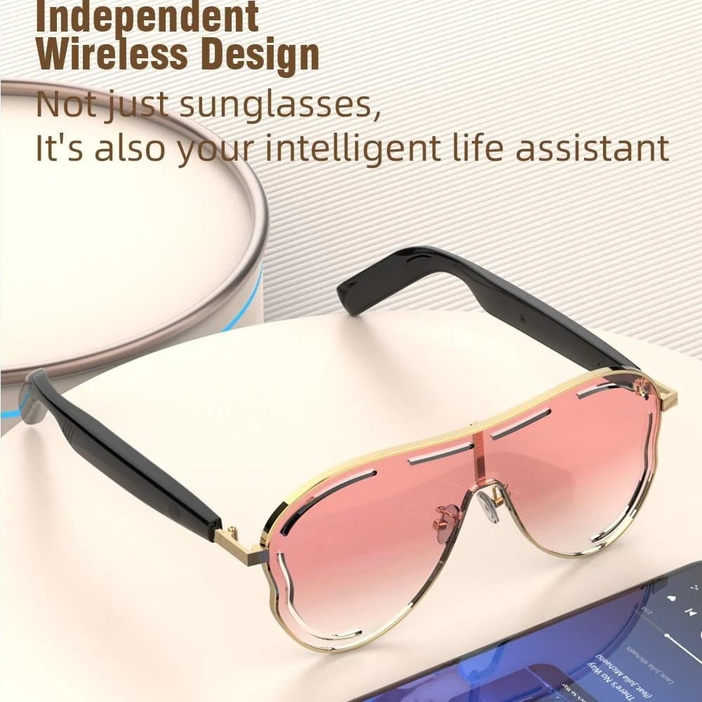 💕Hot sale 49% OFF😎 Smart Bluetooth 5.4 Audio Sunglasses – Open-Ear, UV & Blue Light Protection