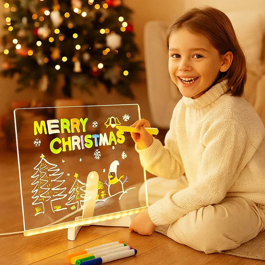 ✨LAST WEEK SPECIAL PRICE: ￡9.99!!⏳🎨Luminous Led Drawing Board For Children