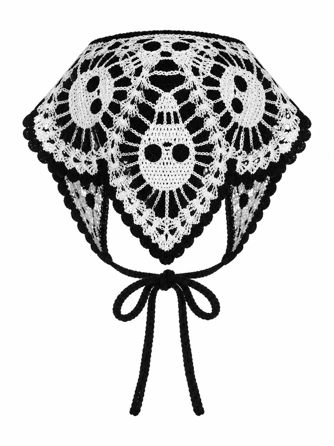 🎃 Halloween Style Deal – Boho Ghost Print Head Scarf 👻 Cute Seasonal Hair Accessory for Festive Looks 🦇