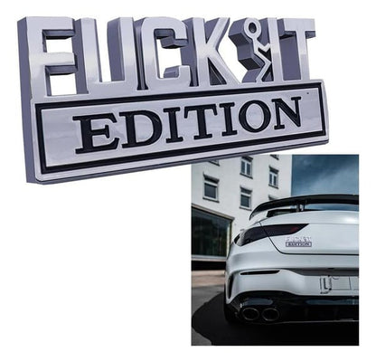 FUCK IT Edition Emblem/Old Man Edition Car Emblem(2pcs)