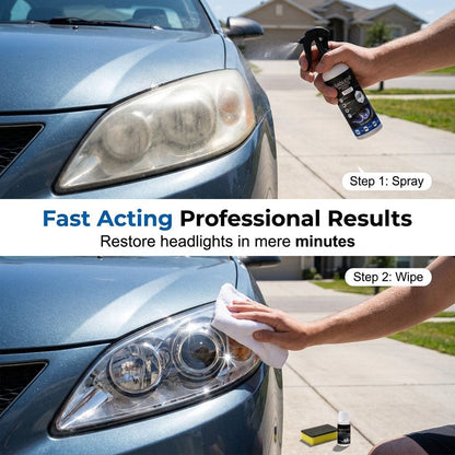 Headlight Restoration Fluid with Crystalline Protective Coating