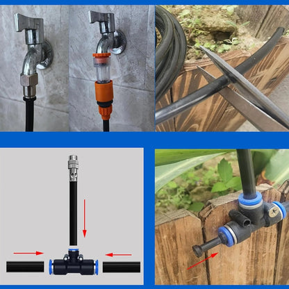 🚿360° Curved Garden Automatic Irrigation System