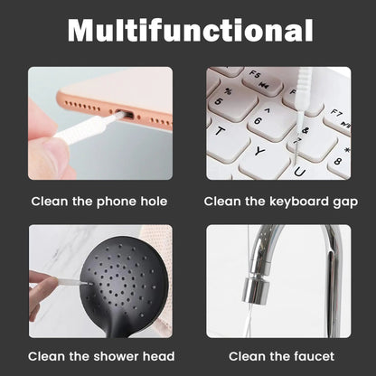30 Counts Shower Head Cleaning Brush, Multi-Function Small Gap Shower Head Cleaner Picks, Gap Hole Anti-Clogging Clean Brushes for Shower Phone Hole Household Items