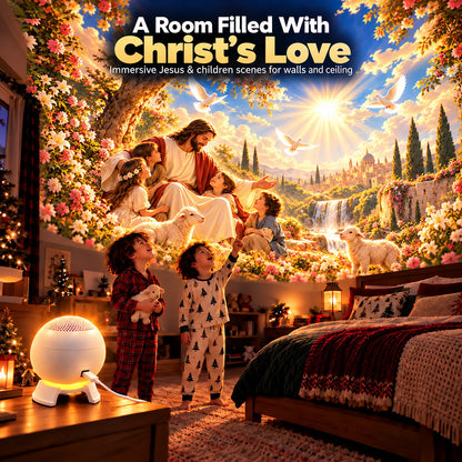 ✝️ Jesus Loves the Little Children 5D Projection Light – Fill Your Home With Christ’s Love & Heavenly Peace