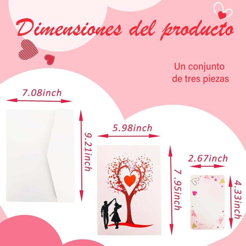 Romantic 3D Love Tree Pop Up Card