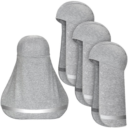4-Piece Reflective Cooling Skull Caps with Neck Sun Shade
