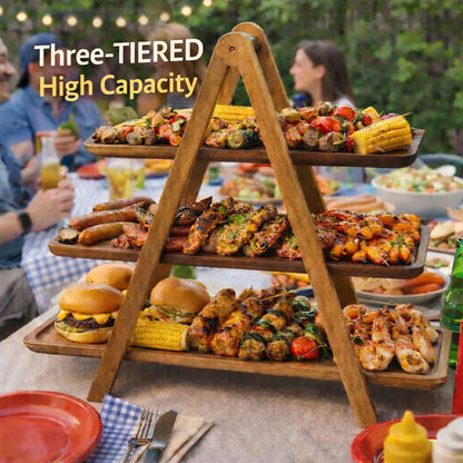 🎁Buy 2 Free Shipping✨ 3-Tier Wooden Serving Tray Stand
