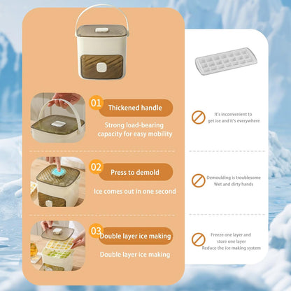 🧊❄️Ice cup / Ice Cube Tray with Lid and Bin – Make Ice-Making Simple