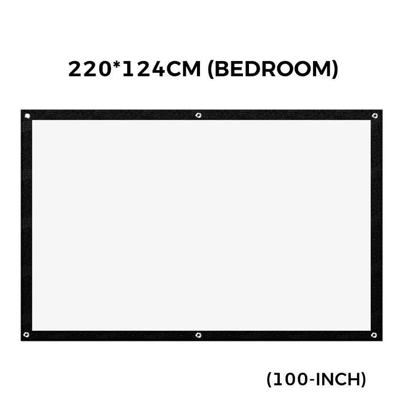 High Definition Projection Screen - 120-inch Diagonal with Matte White Surface for Crystal Clear Home Cinema Experience 🎬🌟