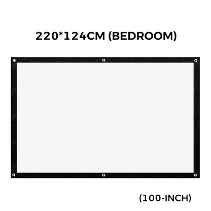 High Definition Projection Screen - 120-inch Diagonal with Matte White Surface for Crystal Clear Home Cinema Experience 🎬🌟