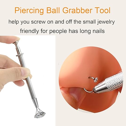 🔥Last Day 50% OFF - Horseshoe Gem Nose Ring – Internally Threaded & Comfortable
