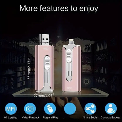 🌟High-capacity 3-in-1 USB flash drive