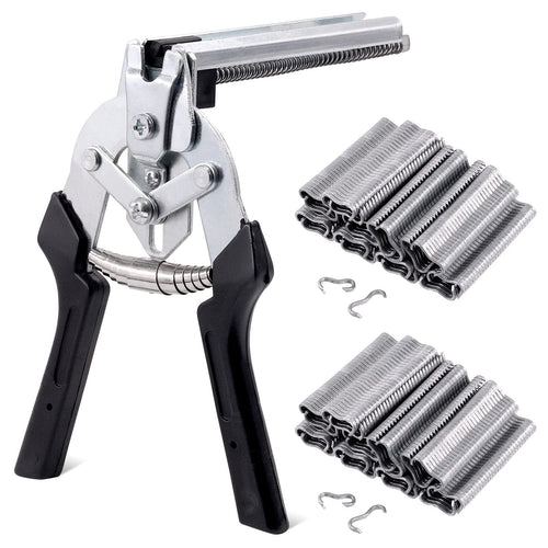 M-Type Hog Ring Pliers Kit – Semi-Automatic Spring-Loaded Fence & Cage Repair Tool