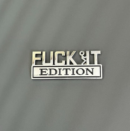 FUCK IT Edition Emblem/Old Man Edition Car Emblem(2pcs)