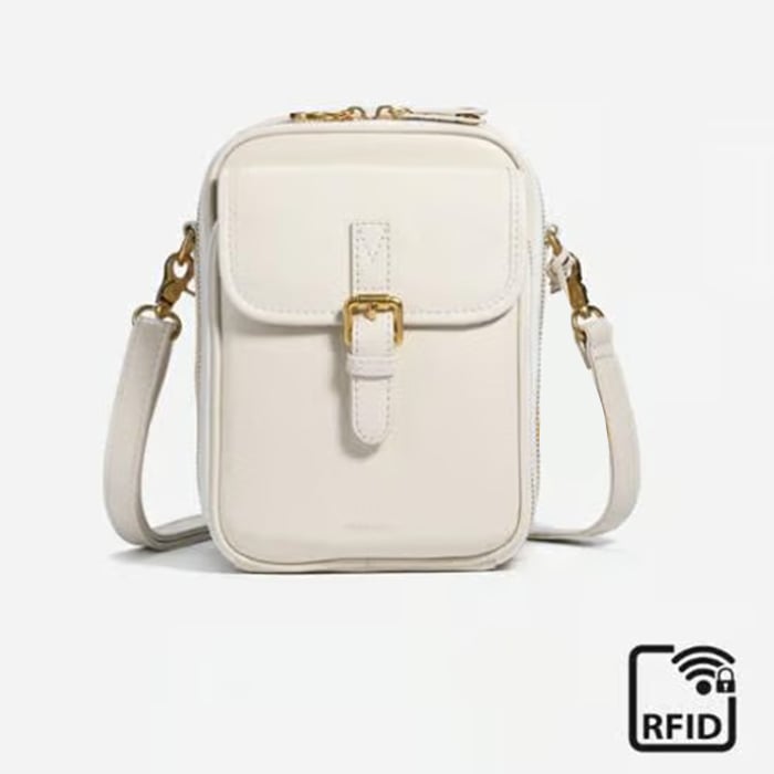 Crossbody Leather RFID Bag