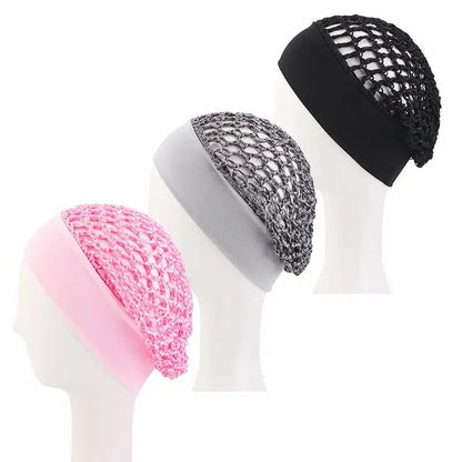 Stretchy Wide-Edge Sleeping Cap , Soft Protection Bonnet for Nighttime Hair Care & Beauty💤