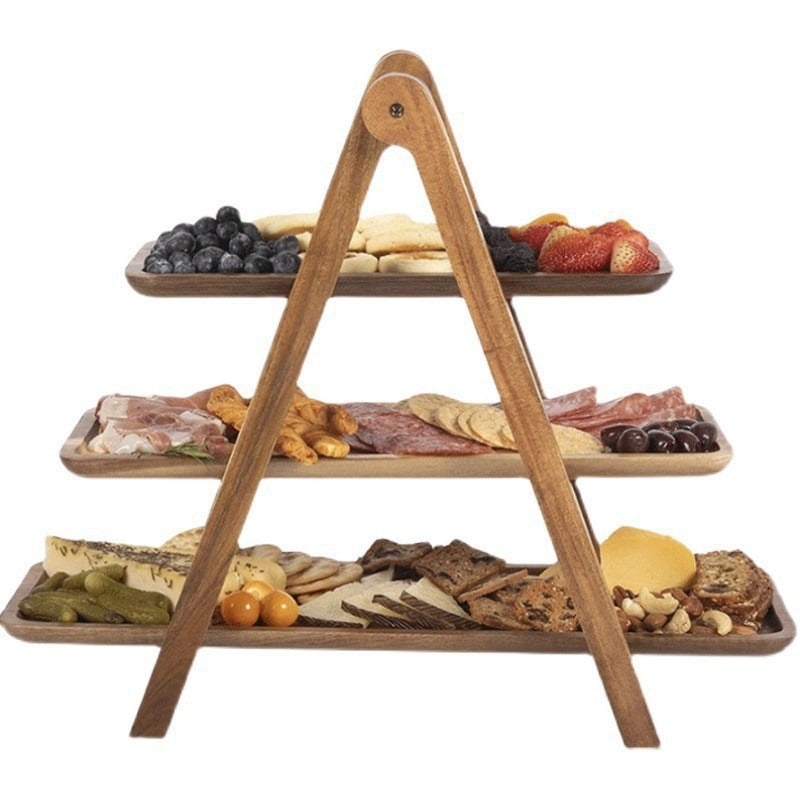 🎁Buy 2 Free Shipping✨ 3-Tier Wooden Serving Tray Stand
