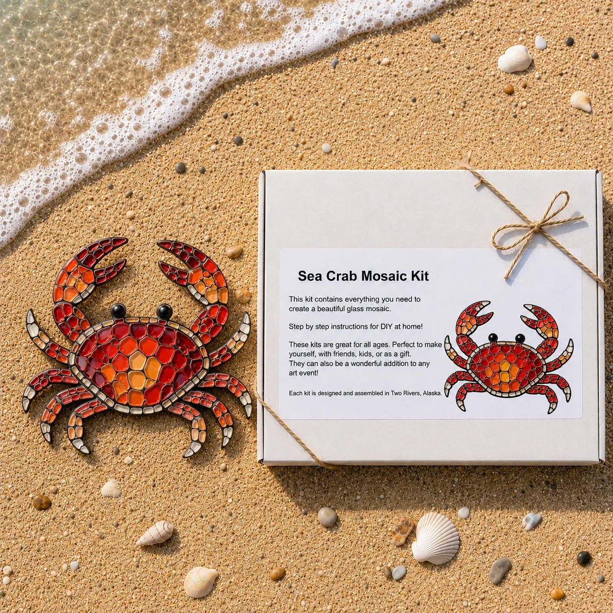 💙🌊 Octopus Mosaic Kit | Beginner-Friendly DIY Glass Craft with Step-by-Step Instructions