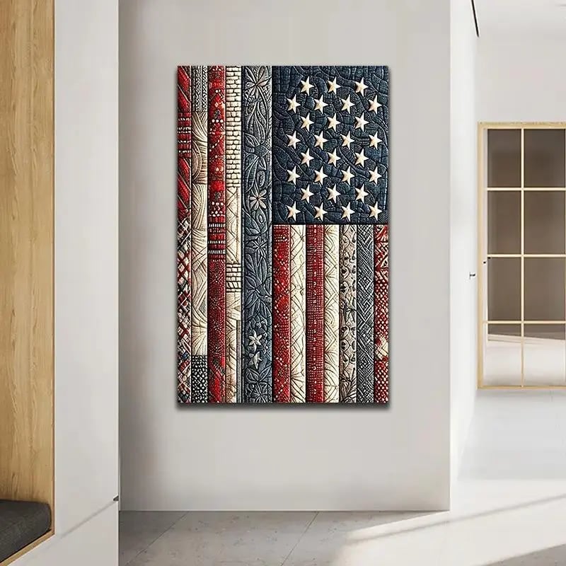 Beginner-Friendly!💎🇺🇸 American Flag DIY 5D Diamond Painting Kit❤️