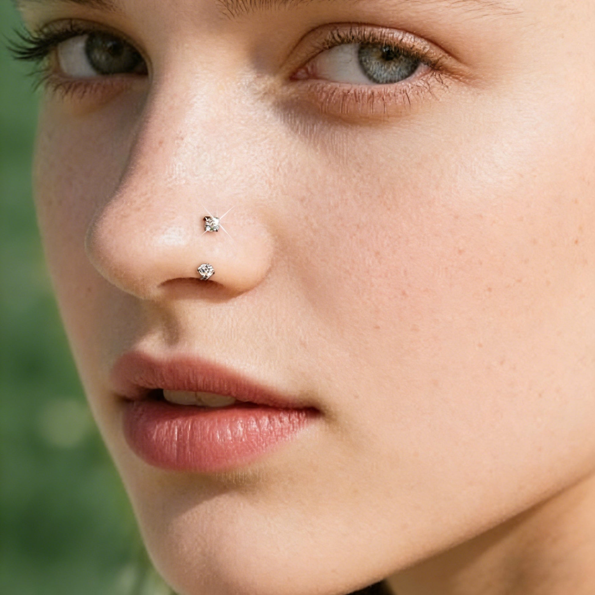 🔥Last Day 50% OFF - Horseshoe Gem Nose Ring – Internally Threaded & Comfortable