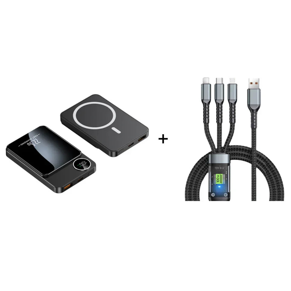 🔋✨Professional Magnetic Charger for Travelers & Professionals 🧲| 22.5W Wired & 15W Wireless💥
