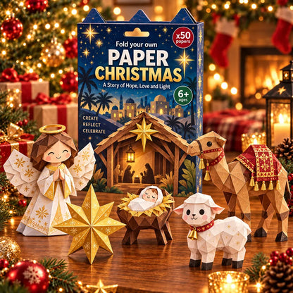 🎄Beginner-Friendly 3D Christmas Paper Craft Kit | Easy Layered DIY Holiday Decoration ✨