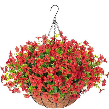 ⚡Hot Sales 49% OFF🔥Artificial hanging plant and flower basket, perfect for spring and summer outdoor decoration