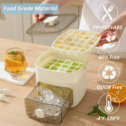 🧊❄️Ice cup / Ice Cube Tray with Lid and Bin – Make Ice-Making Simple