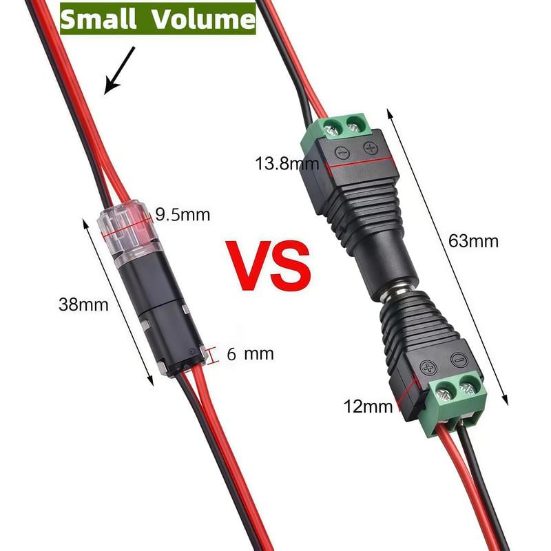 Fast-Fit 2-Pin Double-Wire Plug-in Connectors