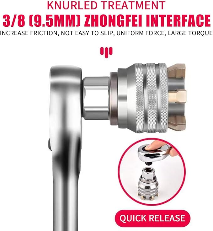 🔧 Multi-Use Socket Wrench, Durable Repair Tool for Home & Auto Maintenancedeal Father's Day Gift