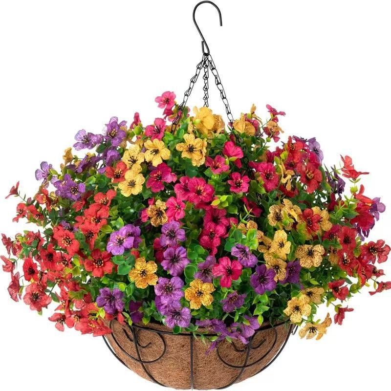 ⚡Hot Sales 49% OFF🔥Artificial hanging plant and flower basket, perfect for spring and summer outdoor decoration