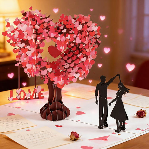 Romantic 3D Love Tree Pop Up Card