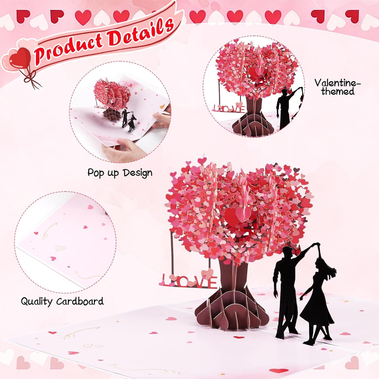Romantic 3D Love Tree Pop Up Card