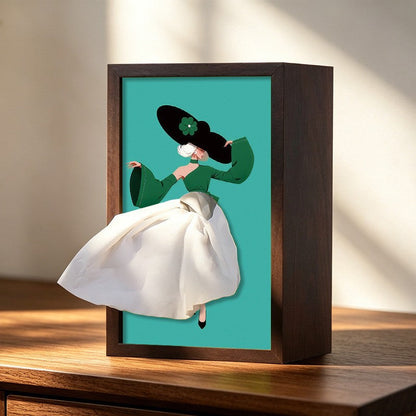 🔥Elegant Ballet Dancer Tissue Box Holder