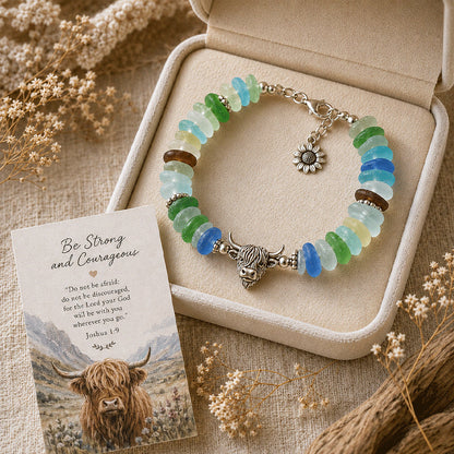 🔥48% Off Last Day - 🩵 Sea Glass Blessing Bracelet