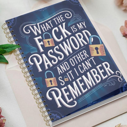 📅 Funny Password Notebook- Spiral Bound
