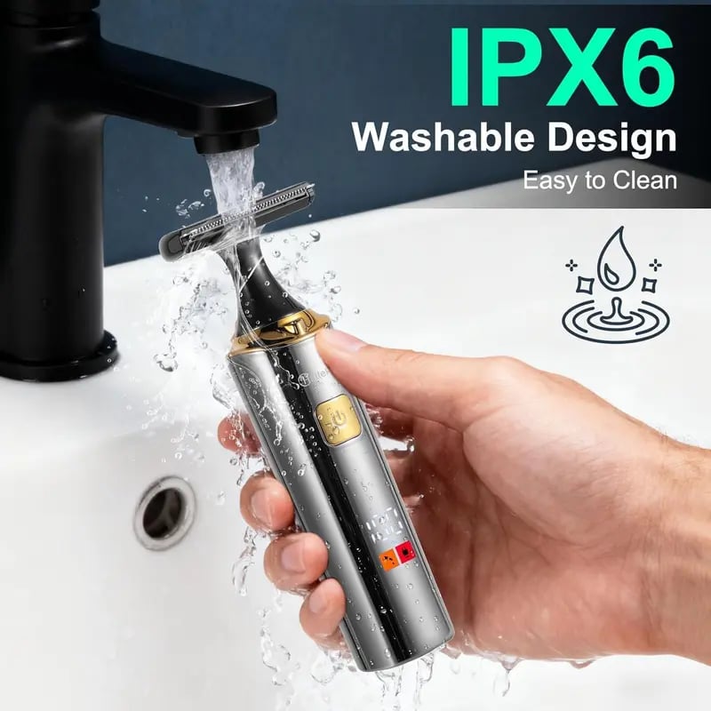 🎁 Men's 4-in-1 Electric Body Grooming Kit | Extendable Back Hair Trimmer