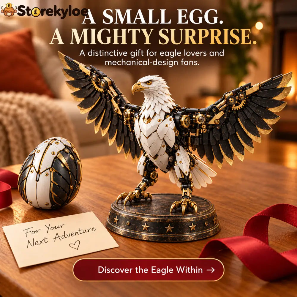 🦅 Egg To Bald Eagle – 2-in-1 Transforming Mechanical Figure - Bald Eagle