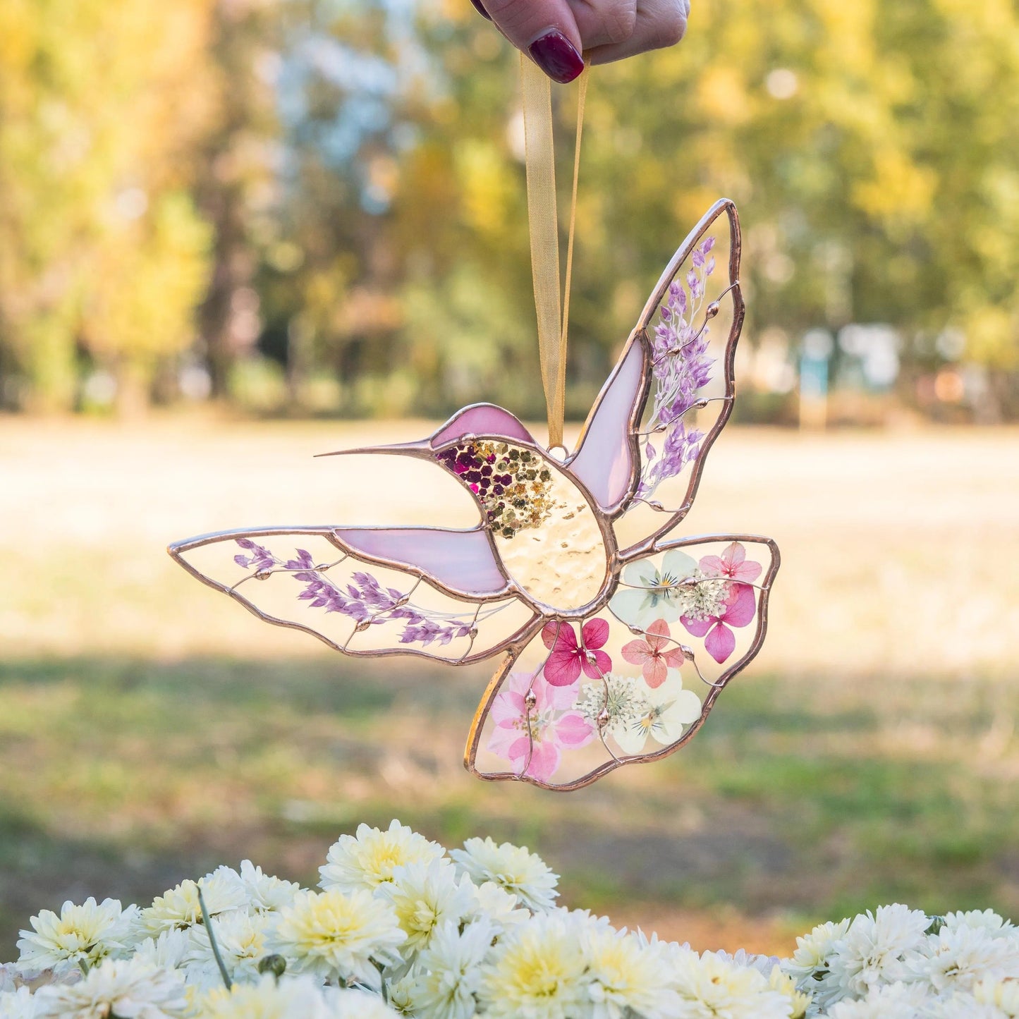 Humming bird Stained Window Hangings💕Mothers Day Gifts