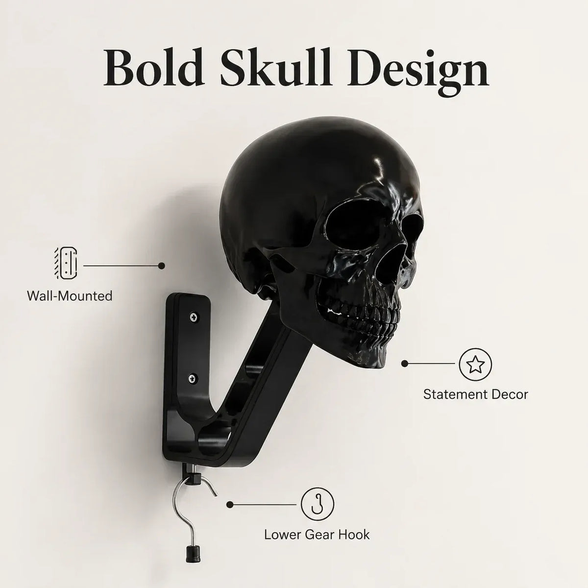 Black Knight Skull Helmet Stand